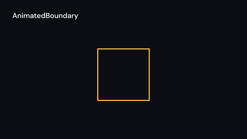 AnimatedBoundary demo, first frame