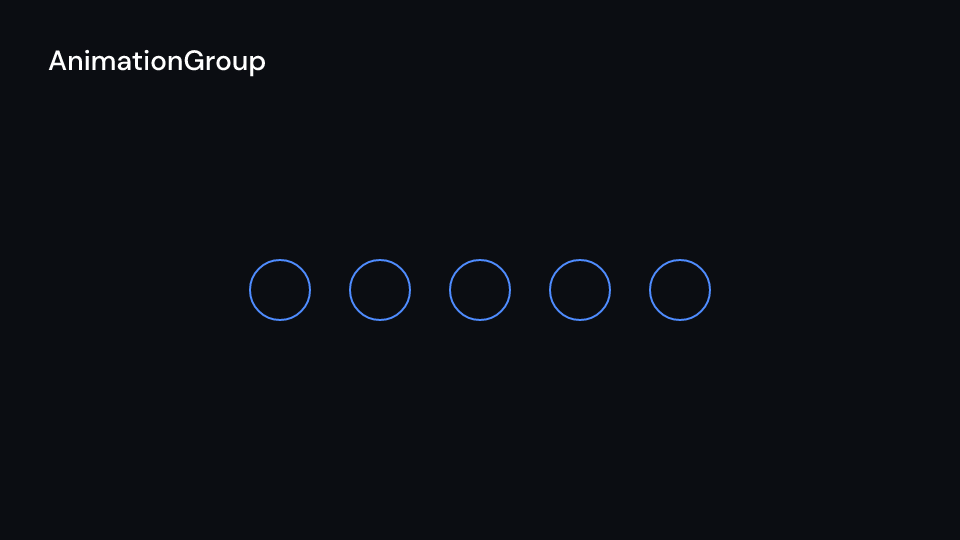 AnimationGroup demo, first frame