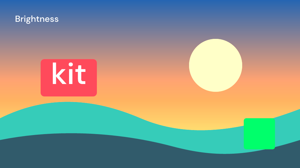 Brightness demo, first frame