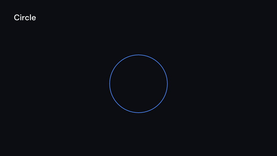 Circle demo, first frame