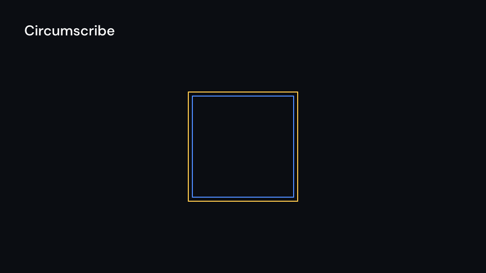 Circumscribe demo, first frame