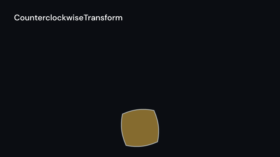 CounterclockwiseTransform demo, first frame