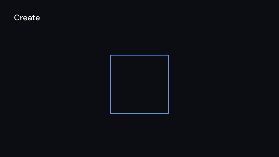 Create demo, first frame