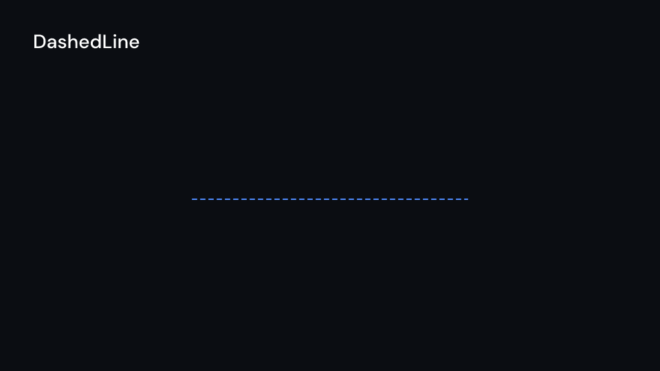 DashedLine demo, first frame