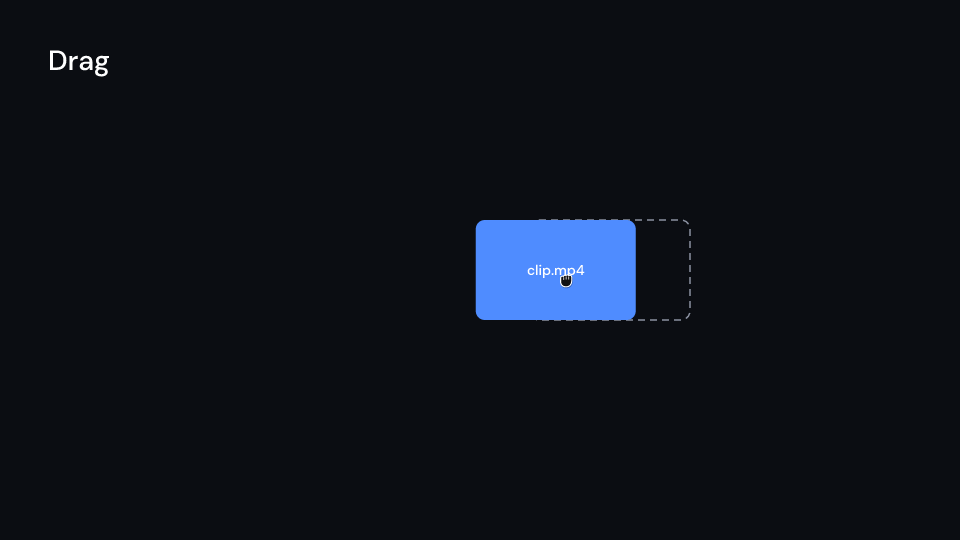 Drag demo, first frame