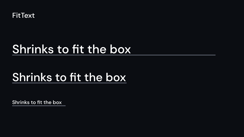 FitText demo, first frame