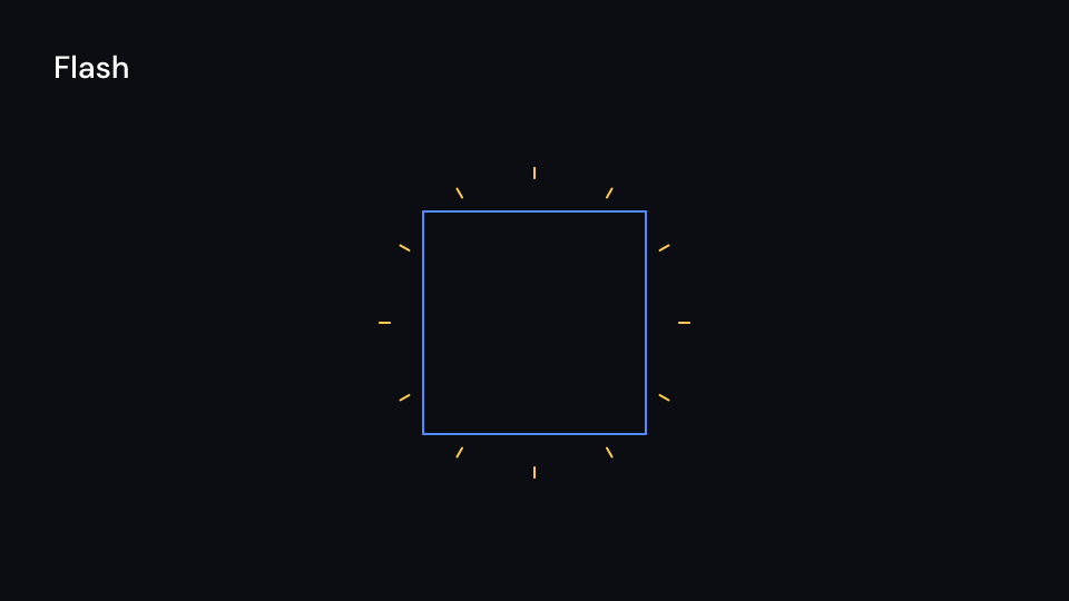 Flash demo, first frame