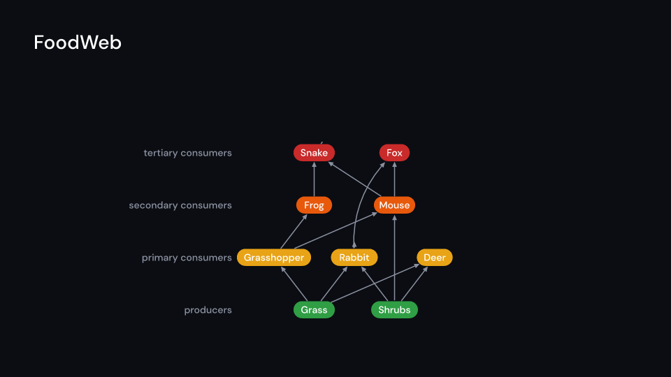 FoodWeb demo, first frame