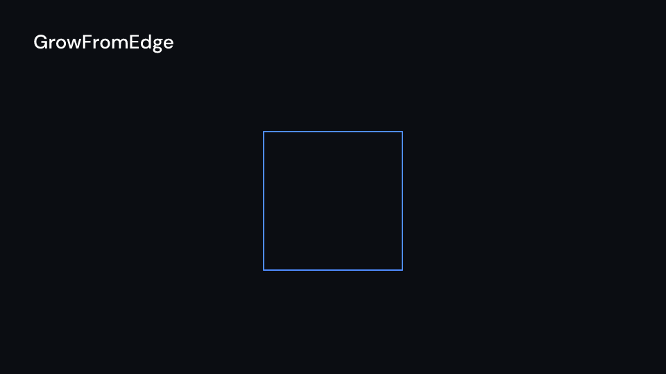 GrowFromEdge demo, first frame