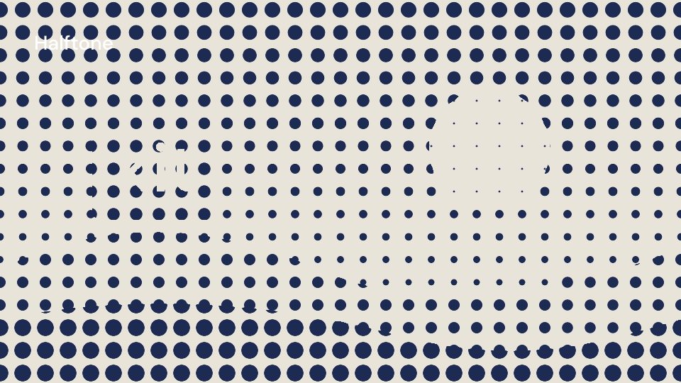 Halftone demo, first frame