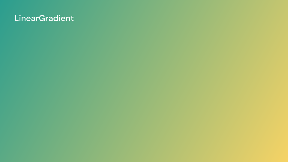 LinearGradient demo, first frame