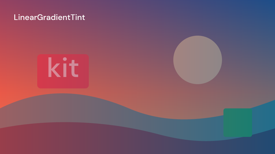LinearGradientTint demo, first frame