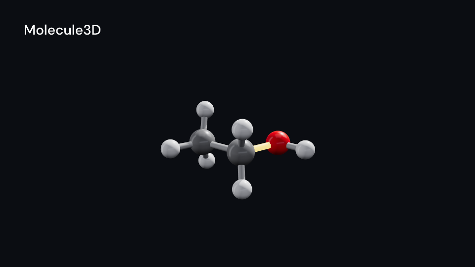 Molecule3D demo, first frame