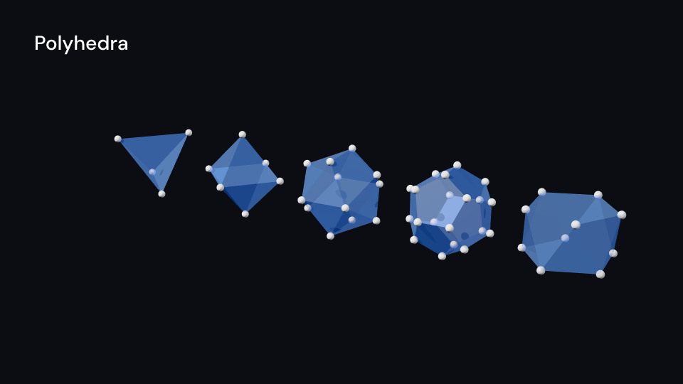 Polyhedra demo, first frame