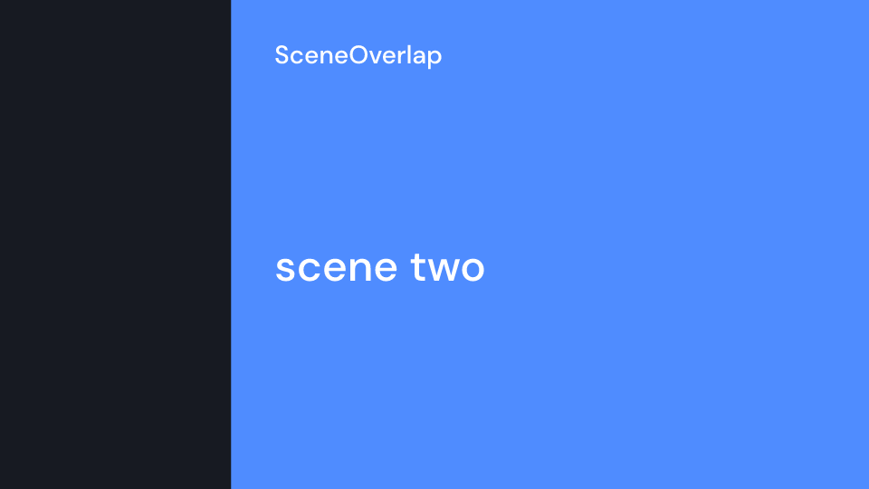 SceneOverlap demo, first frame