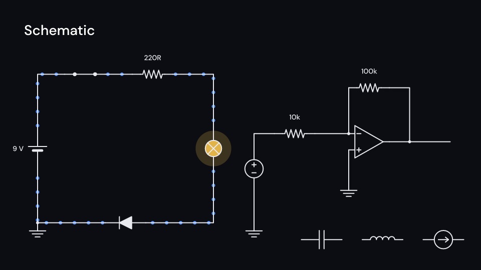 Schematic demo, first frame