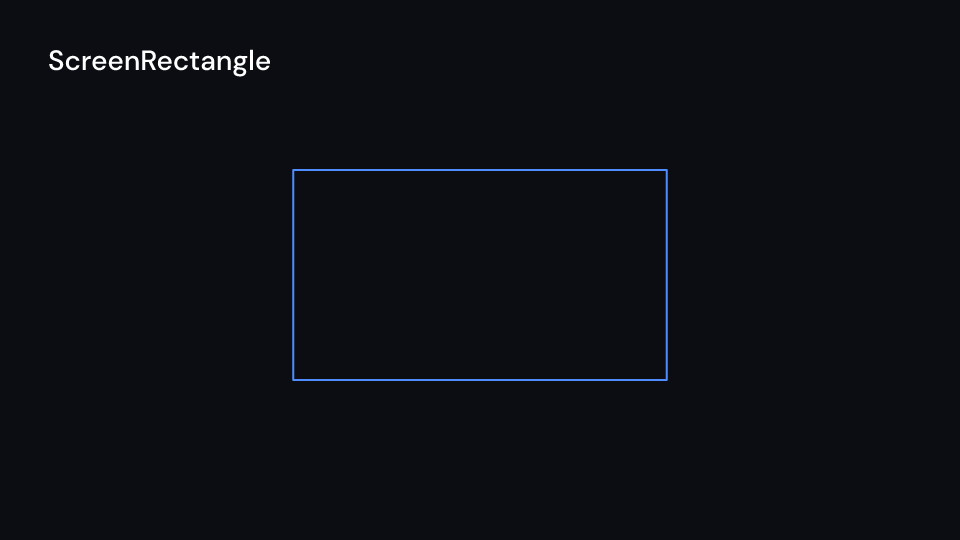 ScreenRectangle demo, first frame