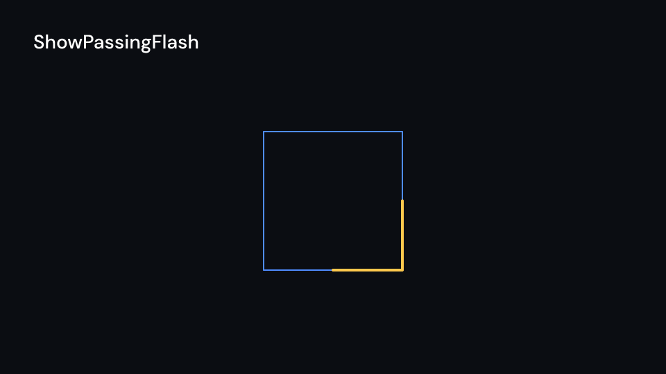 ShowPassingFlash demo, first frame