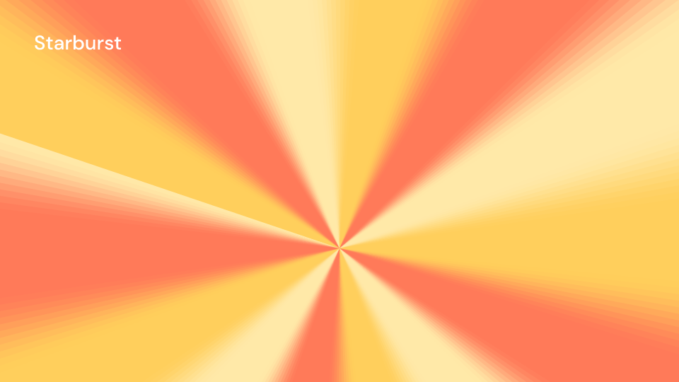 Starburst demo, first frame