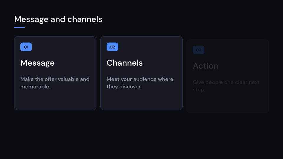 TemplateMarketing demo, first frame