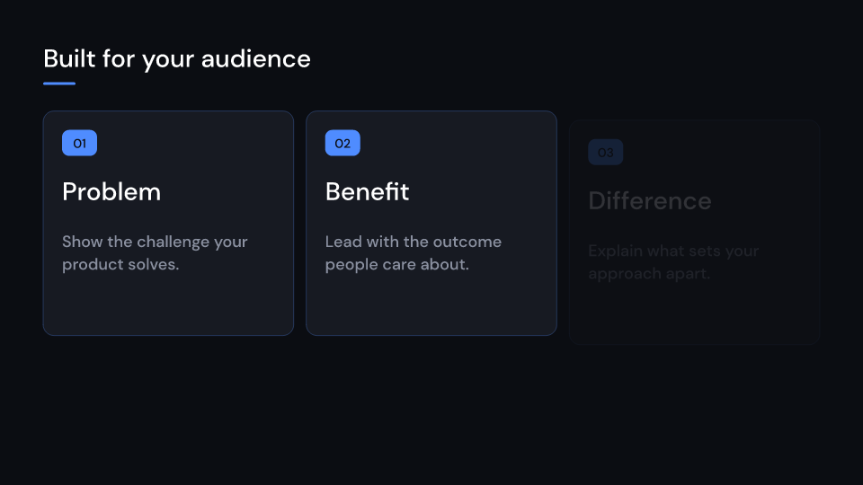 TemplateProduct demo, first frame