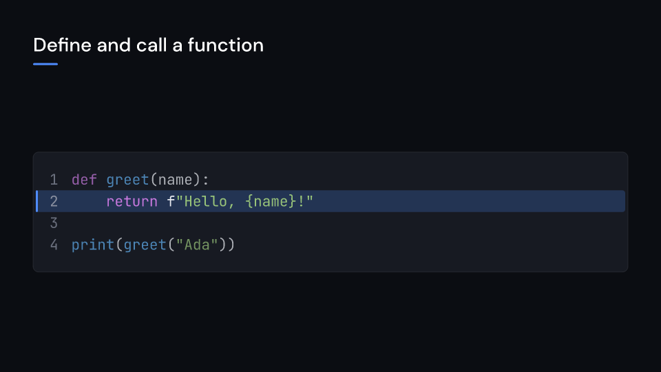 TemplatePython demo, first frame