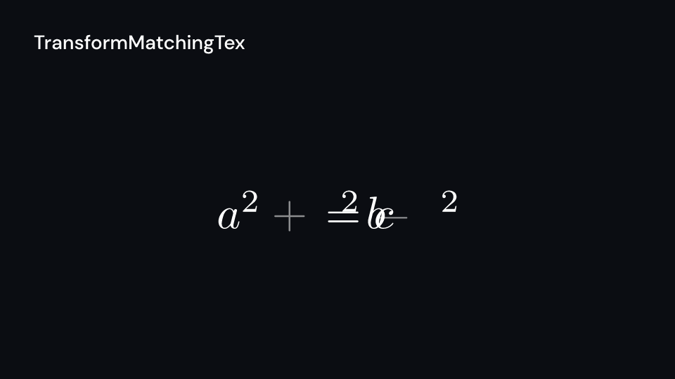 TransformMatchingTex demo, first frame