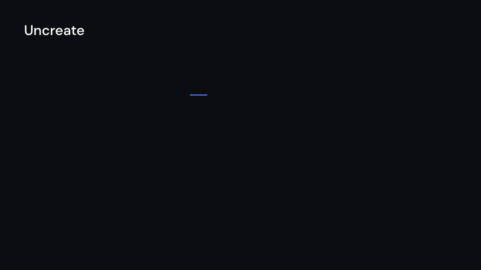 Uncreate demo, first frame
